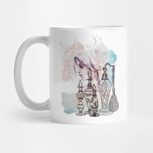 Women french collage Mug